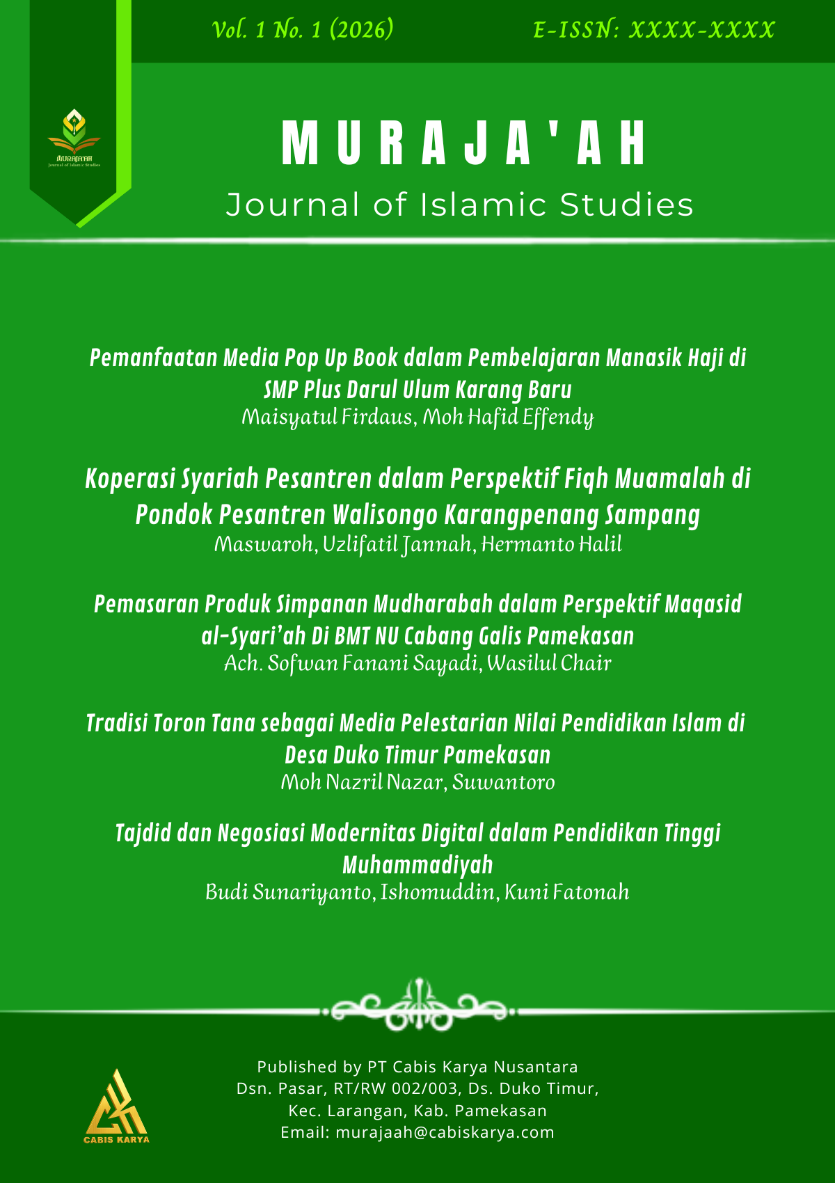 					View Vol. 1 No. 1 (2026): February Edition
				